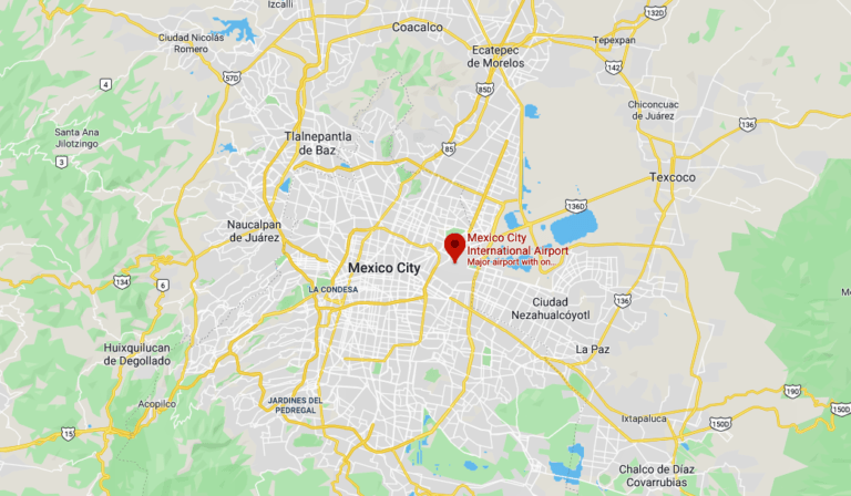 mexico city international airport google maps