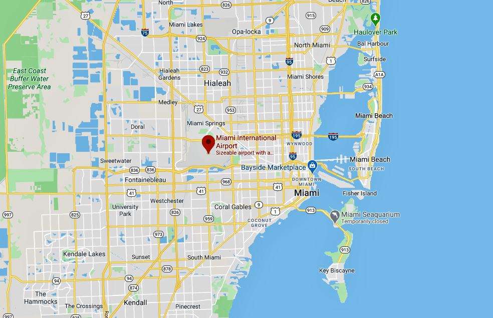 uso miami airport location