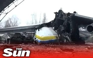 New drone footage reveals wreckage of world’s largest plane An-225 Mriya at Antonov airport