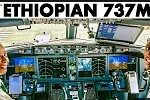 Ethiopian Boeing 737MAX to Madagascar | Cockpit Highlights