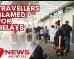 'Inexperienced' travellers blamed for delays at Sydney Airport during COVID pandemic | 7NEWS