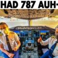 Etihad Boeing 787-9 Full Cockpit Flight Abu Dhabi to Cairo