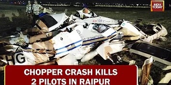 Government Chopper Crashes At Raipur Airport, 2 Pilots Killed, Technical Malfunction Cause Of Crash