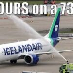 Icelandair Business Class 737MAX Iceland to Raleigh Inaugural Flight