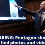 UFO hearing: Pentagon shows declassified photos and video, clip of unexplainable floating object