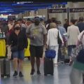 Airport officials say expect delays and cancellations throughout the weekend