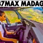 Boeing 737MAX takeoff from Madagascar | Ethiopian Airlines Cockpit