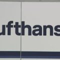Lufthansa Airlines takes off from Lambert Airport