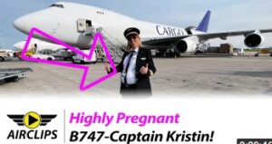 Mothership Boeing 747! Pregnant Captain Kristin piloting HEAVY Jumbo Jet Kenya to Liege! [AIRCLIPS]