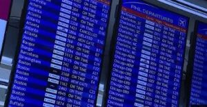 Weather causes flight delays at Philadelphia International Airport