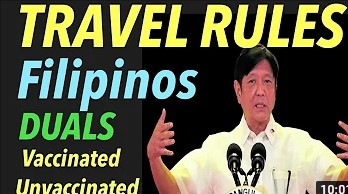 PHILIPPINE TRAVEL REQUIREMENTS FOR FILIPINOS | VACCINATED AND UNVACCINATED | TESTING AND QUARANTINE