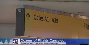 Airline delays strand passengers at Denver International Airport