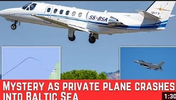 Mystery as private plane crashes into Baltic Sea